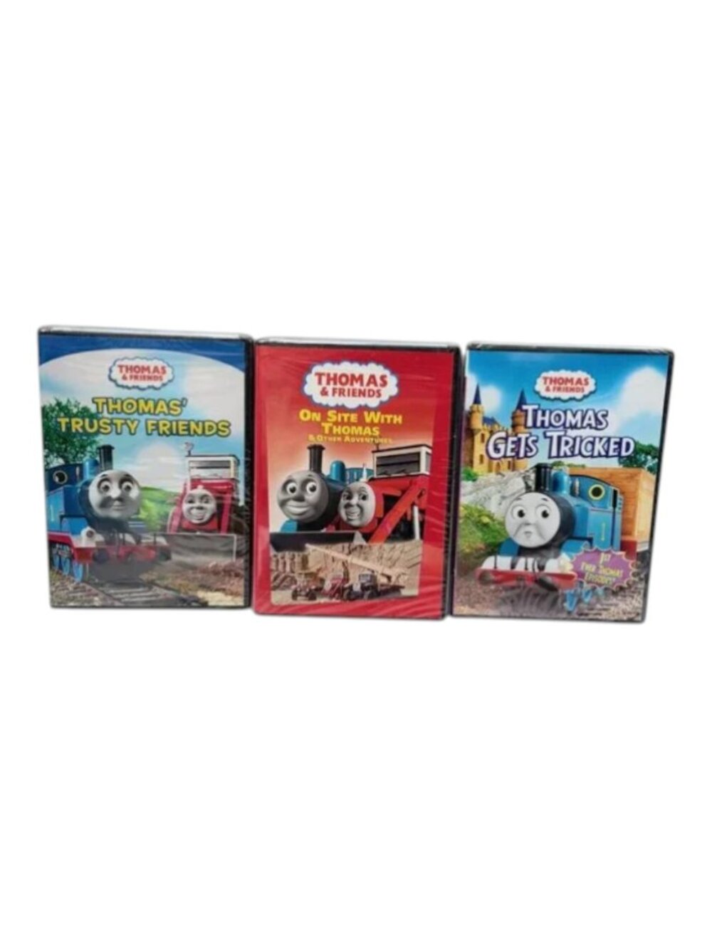 Thomas The Tank Engine Lot 3 DVD Trusty Friends On Site Gets‎ Tricked New